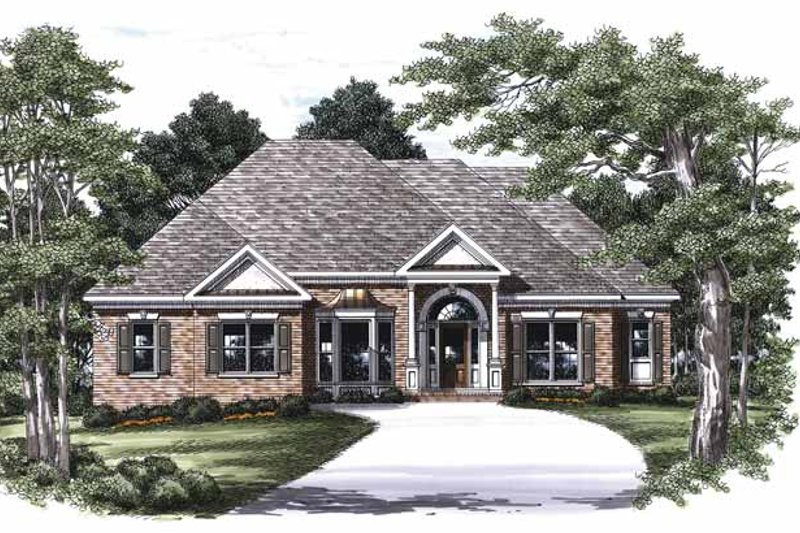 Dream House Plan - Classical Exterior - Front Elevation Plan #927-454