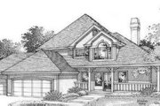 Traditional Style House Plan - 3 Beds 2.5 Baths 1997 Sq/Ft Plan #53-338 