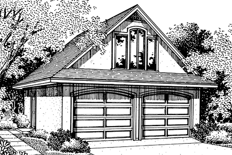 Architectural House Design - Exterior - Front Elevation Plan #45-448