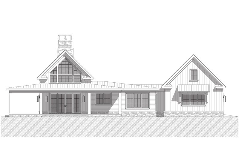 House Design - Exterior - Front Elevation 3 for Farmhouse House Plan #1094-26 - 3 bed, 3.5 bath