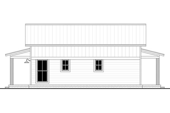Exterior - Other Elevation 1 for Farmhouse House Plan #430-257 - 1 bed, 1 bath