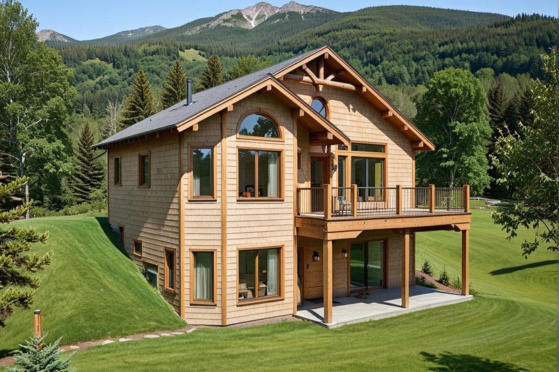 House Design - Exterior - Front Elevation 2 for Traditional House Plan #117-557 - 2 bed, 1.5 bath