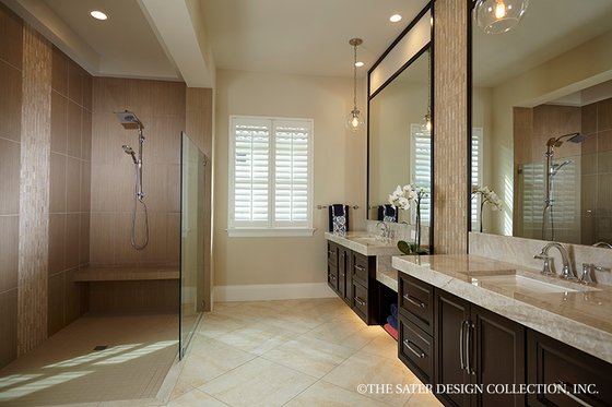 Interior - Master Bathroom for Mediterranean House Plan #930-457 - 3 bed, 4.5 bath