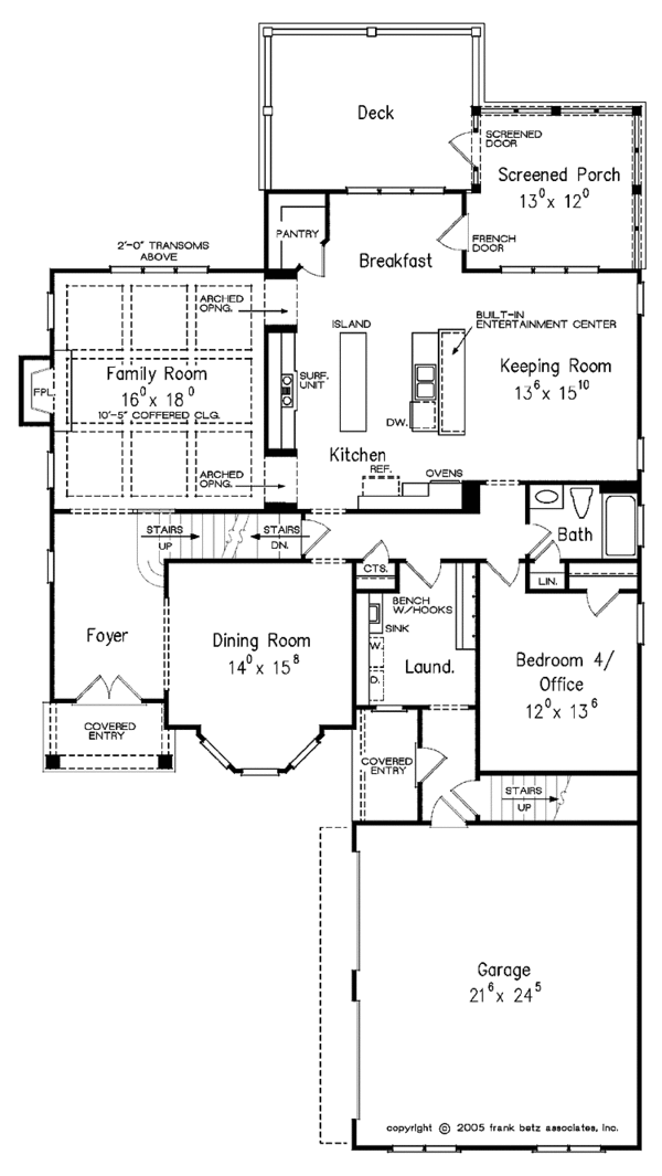 Dream House Plan - European Floor Plan - Main Floor Plan #927-362