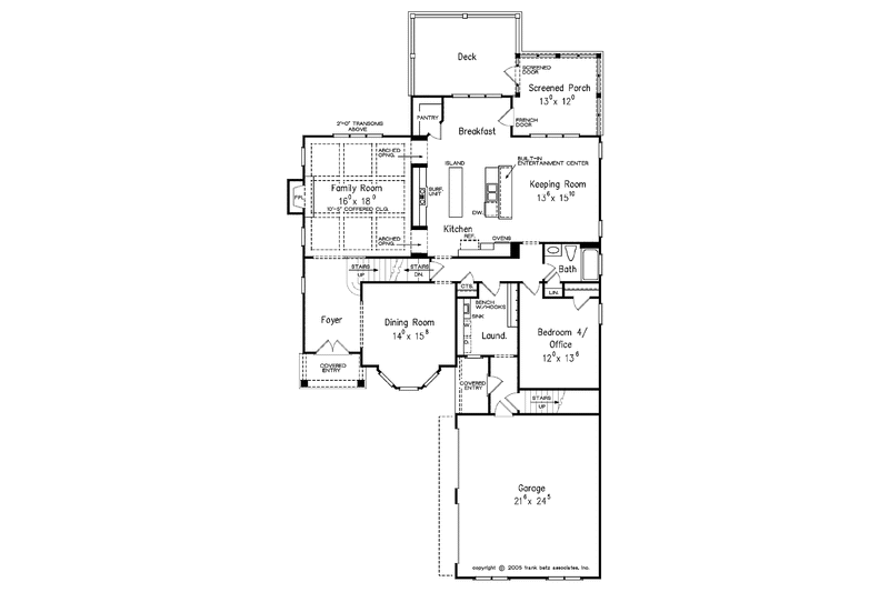 Architectural House Design - Floor Plan - Main Floor for European House Plan #927-362 - 4 bed, 3 bath