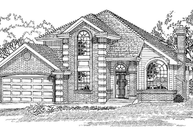 Architectural House Design - Traditional Exterior - Front Elevation Plan #47-822