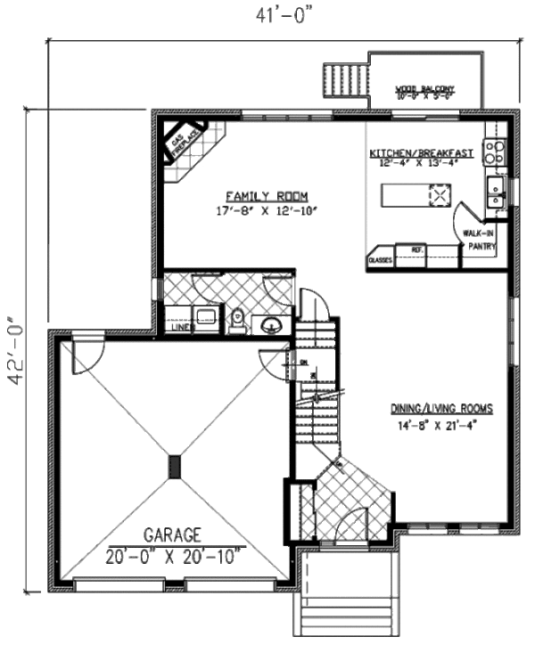 European Floor Plan - Main Floor Plan #138-259