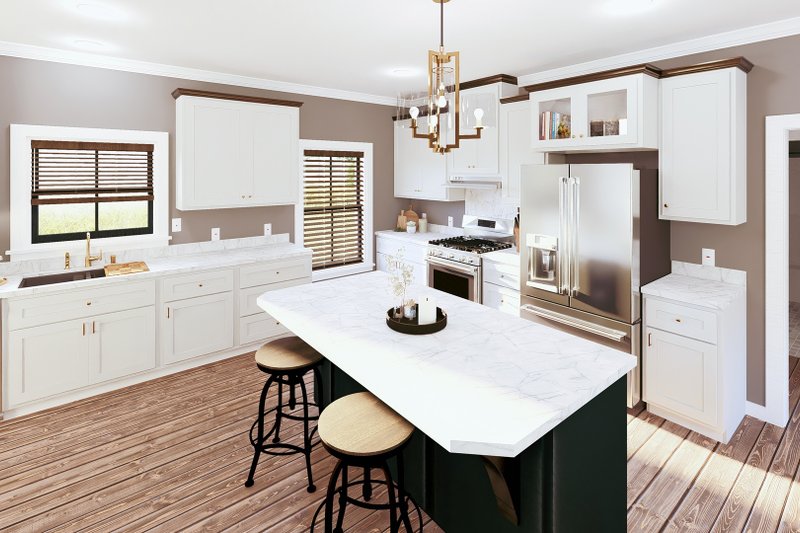 House Plan Design - Interior - Kitchen 1 for Farmhouse House Plan #44-289 - 3 bed, 2 bath