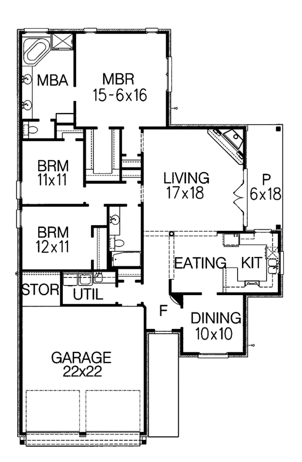Dream House Plan - Country Floor Plan - Main Floor Plan #15-359
