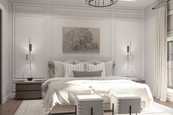 Interior - Master Bedroom for Farmhouse House Plan #455-780 - 3 bed, 2.5 bath