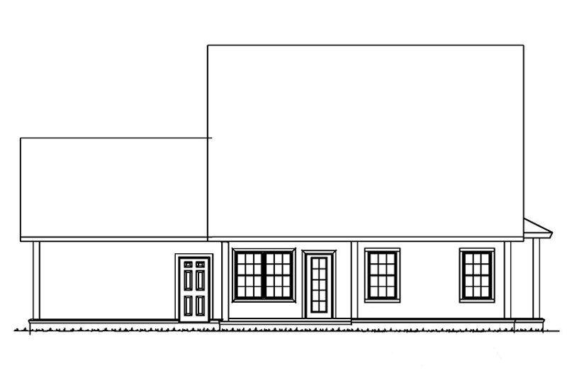 Dream House Plan - Exterior - Rear Elevation for Traditional House Plan #513-2162 - 4 bed, 4 bath