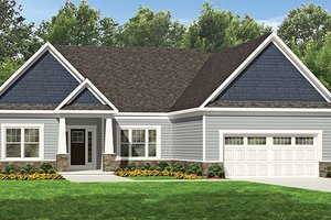 Home Plan - Ranch Exterior - Front Elevation Plan #1010-107