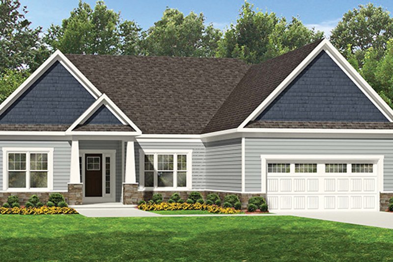 Home Plan - Ranch Exterior - Front Elevation Plan #1010-107
