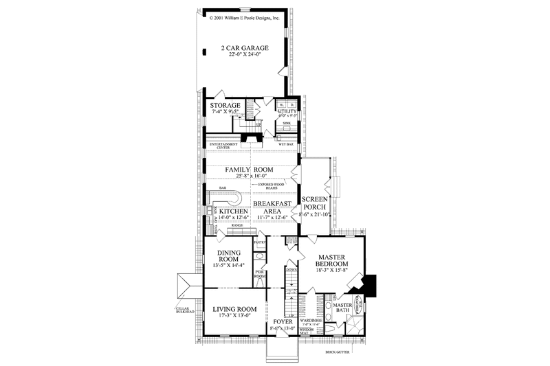 Dream House Plan - Floor Plan - Main Floor for Colonial House Plan #137-348 - 4 bed, 4.5 bath