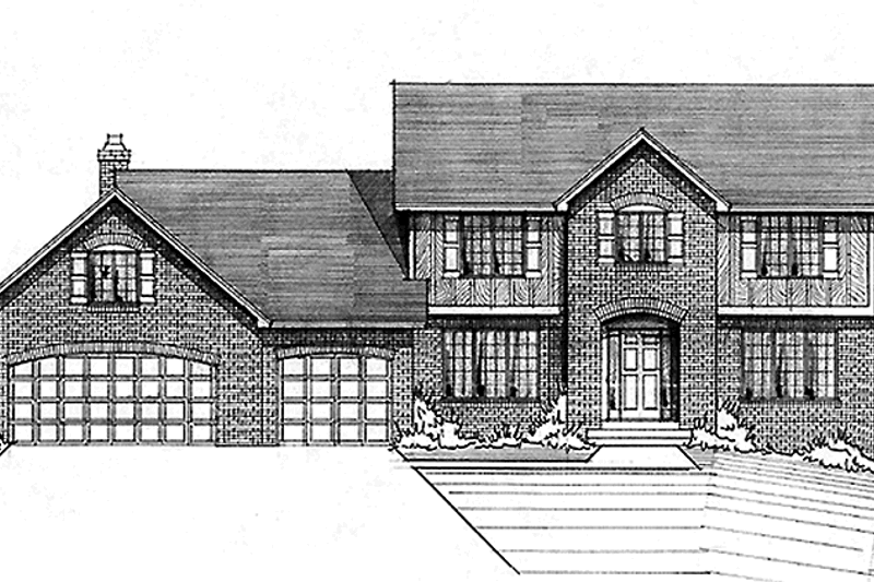 Home Plan - Colonial Exterior - Front Elevation Plan #51-827