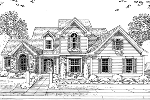 Country Exterior - Front Elevation Plan #46-791