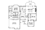 Ranch Style House Plan - 3 Beds 2 Baths 1650 Sq/Ft Plan #929-514 