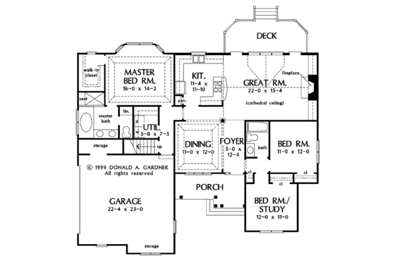 Ranch Floor Plan - Main Floor Plan #929-514