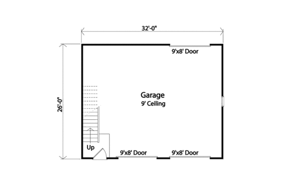 Floor Plan - Main Floor for Country House Plan #22-552, 0 bath
