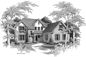 House Design - Exterior - Front Elevation for Traditional House Plan #952-83 - 4 bed, 2 bath