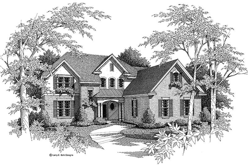 House Plan Design - Traditional Exterior - Front Elevation Plan #952-83