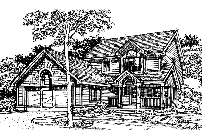 Home Plan - Country Exterior - Front Elevation Plan #320-705