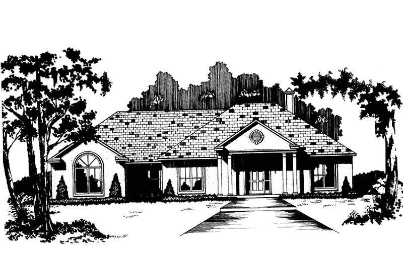 Dream House Plan - Colonial Exterior - Front Elevation Plan #15-325