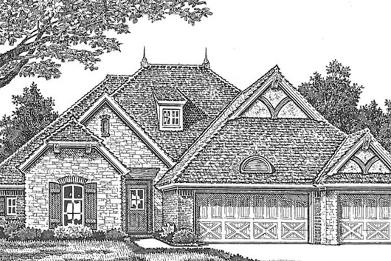 House Blueprint - Exterior - Front Elevation 4 for Country House Plan #310-1273 - 3 bed, 2.5 bath