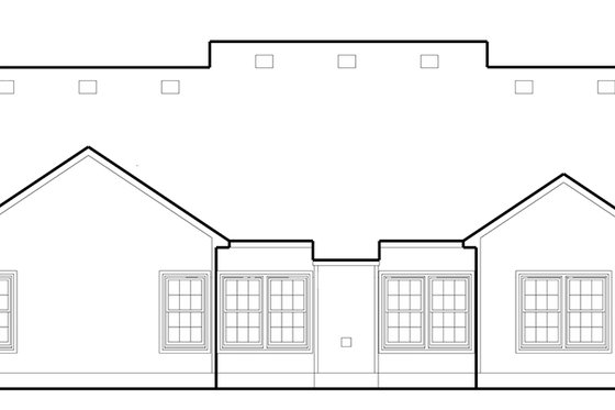 Exterior - Rear Elevation for Country House Plan #1053-75 - 2 bed, 2 bath