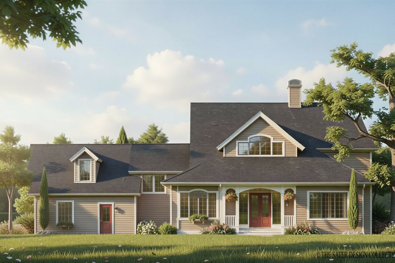 Home Plan - Exterior - Rear Elevation for Victorian House Plan #930-195 - 3 bed, 4.5 bath