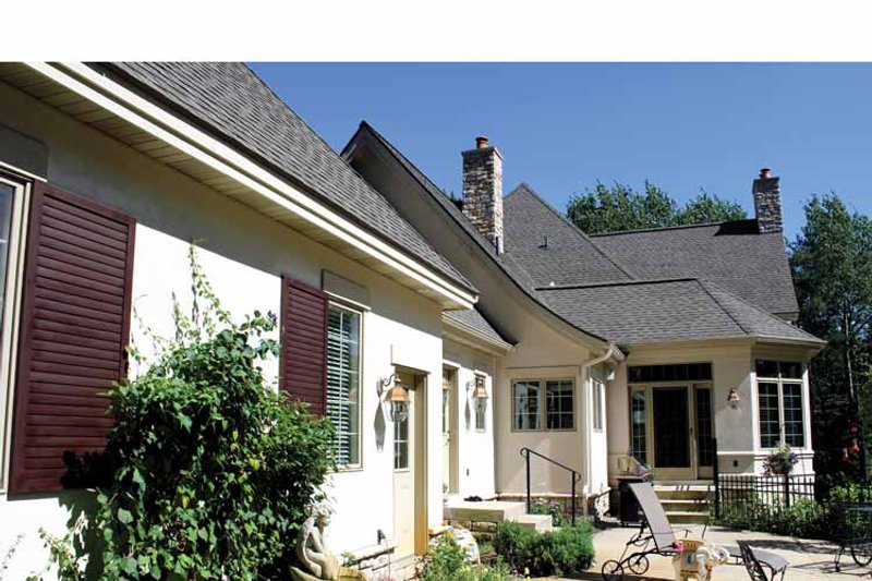 Home Plan - Exterior - Rear Elevation 2 for European House Plan #928-65 - 4 bed, 5.5 bath