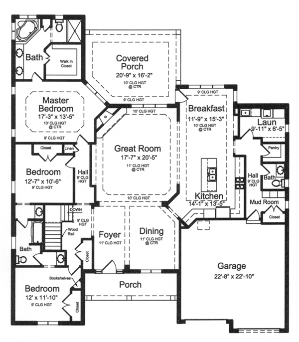 Architectural House Design - European Floor Plan - Main Floor Plan #46-858