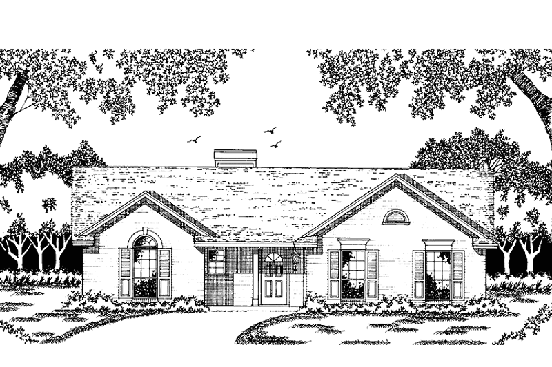 Home Plan - Colonial Exterior - Front Elevation Plan #42-568
