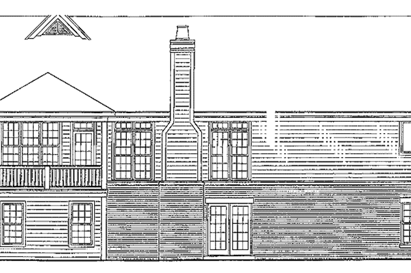 Dream House Plan - Exterior - Rear Elevation for Country House Plan #952-152 - 3 bed, 3.5 bath
