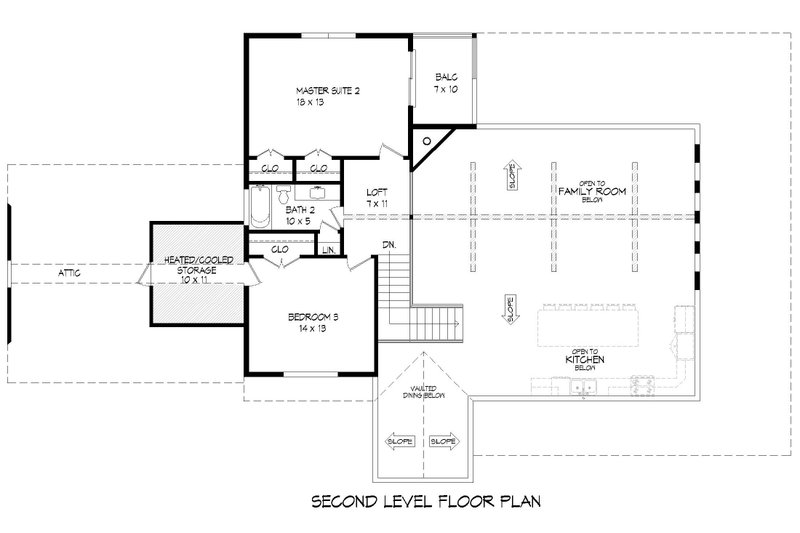 House Plan Design - Floor Plan - Upper Floor for Farmhouse House Plan #932-563 - 3 bed, 2.5 bath