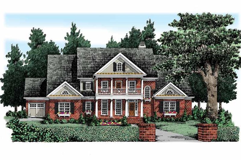 Home Plan - Colonial Exterior - Front Elevation Plan #927-327