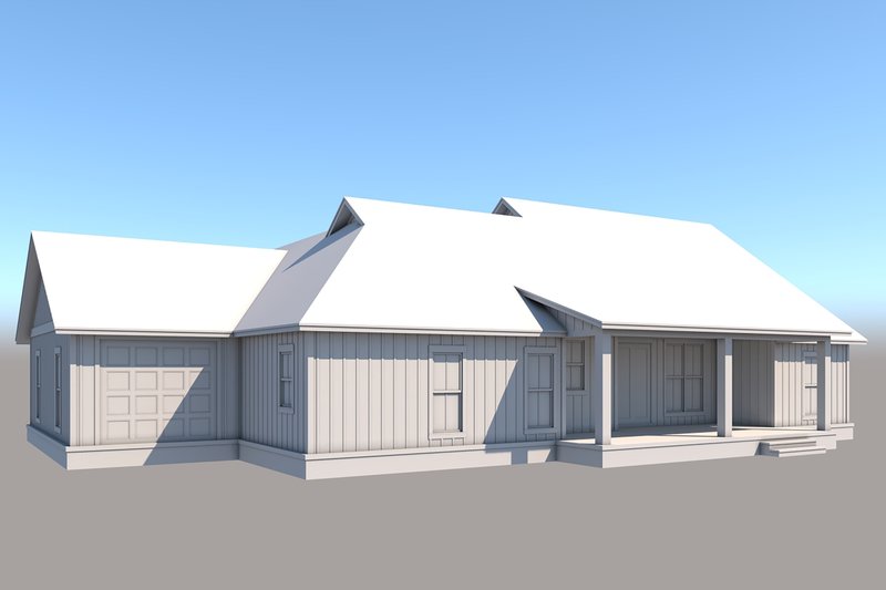 Dream House Plan - Exterior - Rear Elevation for Farmhouse House Plan #430-316 - 3 bed, 2.5 bath