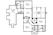 European Style House Plan - 5 Beds 5.5 Baths 4284 Sq/Ft Plan #927-417 Floor 