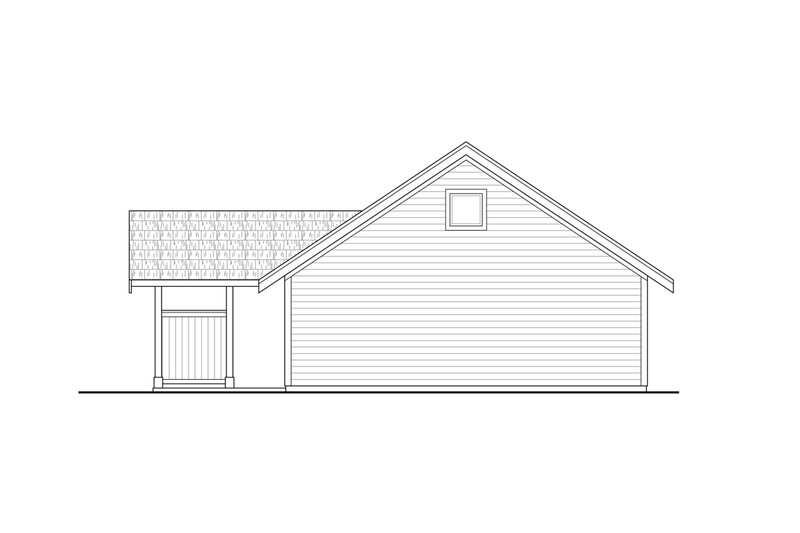 House Plan Design - Exterior - Rear Elevation for Traditional House Plan #124-1310, 0 bath