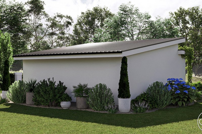 Dream House Plan - Exterior - Rear Elevation 1 for Mediterranean House Plan #455-375 - 1 bed, 1 bath
