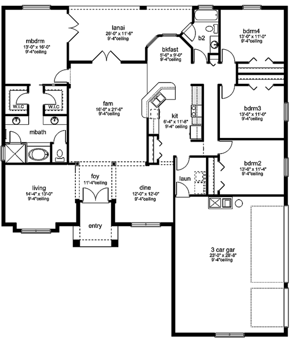 Home Plan - European Floor Plan - Main Floor Plan #1058-133