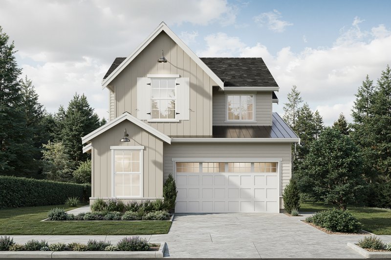 House Blueprint - Exterior - Front Elevation 4 for Farmhouse House Plan #1114-116 - 3 bed, 2.5 bath