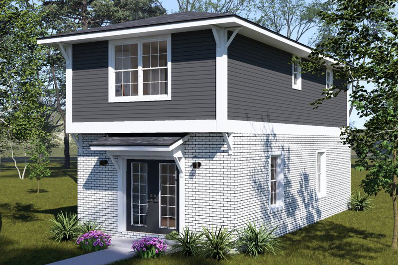 Home Plan - Exterior - Other Elevation 2 for Modern House Plan #513-2488 - 2 bed, 2.5 bath