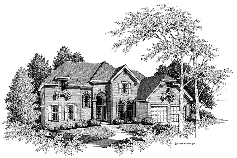 Home Plan - Traditional Exterior - Front Elevation Plan #952-87