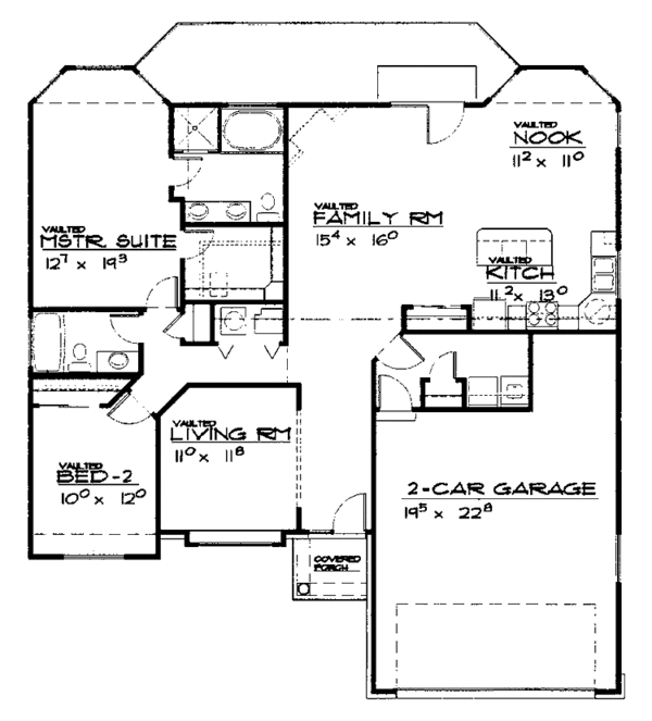 Dream House Plan - Tudor Floor Plan - Main Floor Plan #308-277
