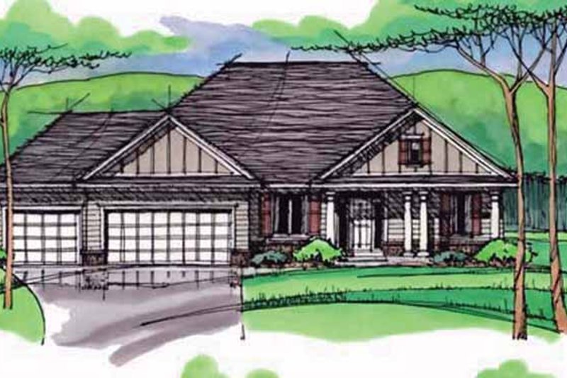 Dream House Plan - Exterior - Front Elevation 4 for European House Plan #51-966 - 3 bed, 2.5 bath