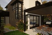 Contemporary Style House Plan - 3 Beds 3 Baths 1824 Sq/Ft Plan #80-223 Exterior 
