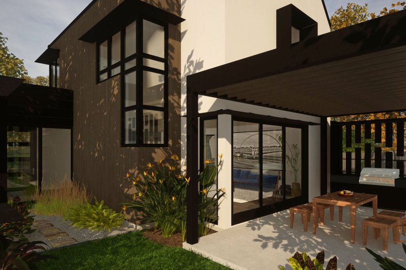Home Plan - Exterior - Other Elevation 8 for Contemporary House Plan #80-223 - 3 bed, 3 bath