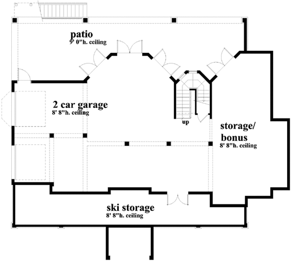 Home Plan - Victorian Floor Plan - Lower Floor Plan #930-171