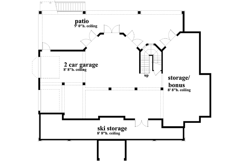 Home Plan - Floor Plan - Lower Floor for Victorian House Plan #930-171 - 3 bed, 3.5 bath